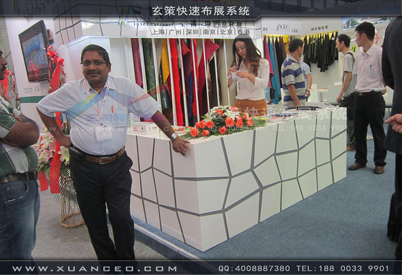 铭博&middot;SIC展台搭展-皮革展展台搭展-上海草莓视频污片展览工厂07